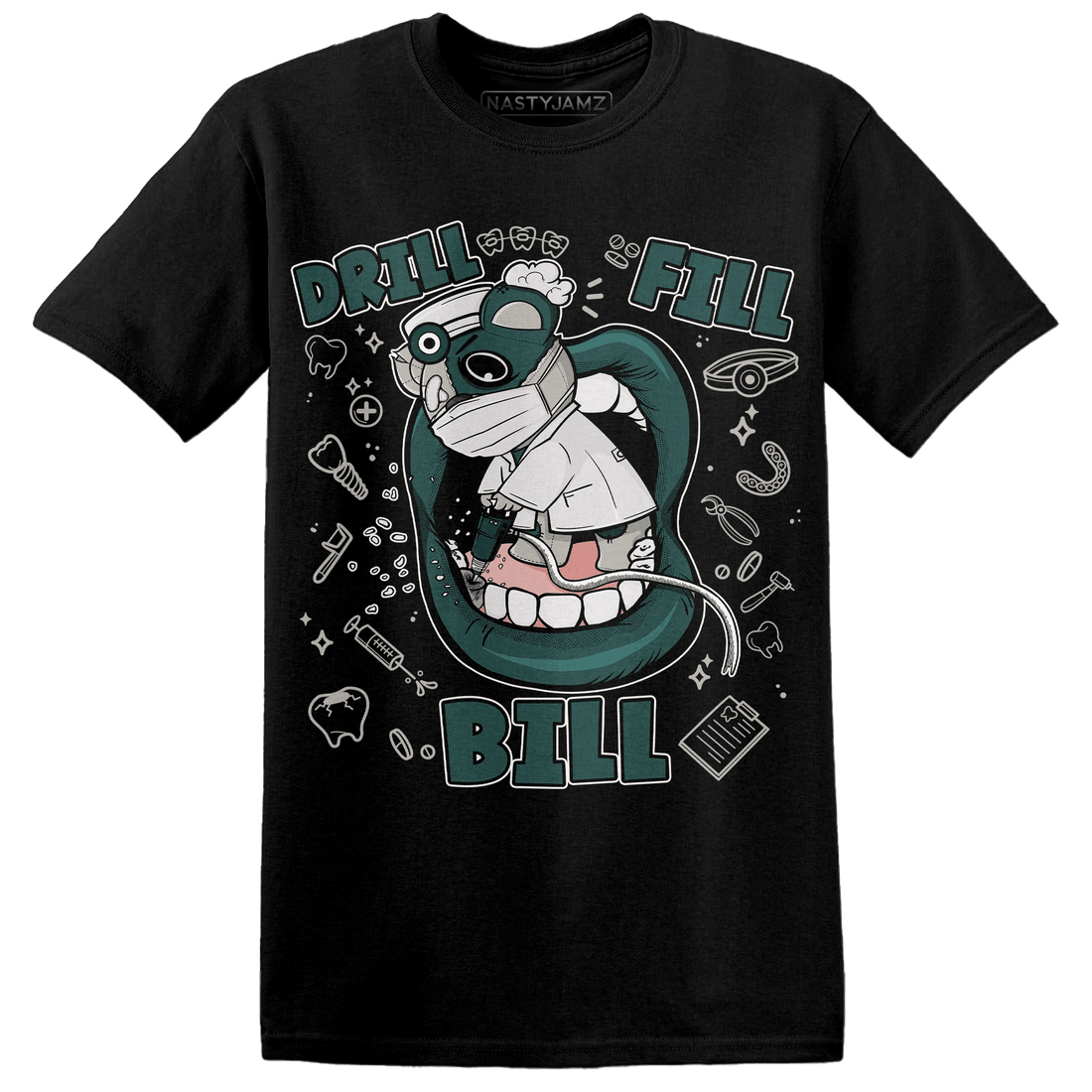 Oxidized Green 4s T Shirt Match BER The Dentist - NastyJamz