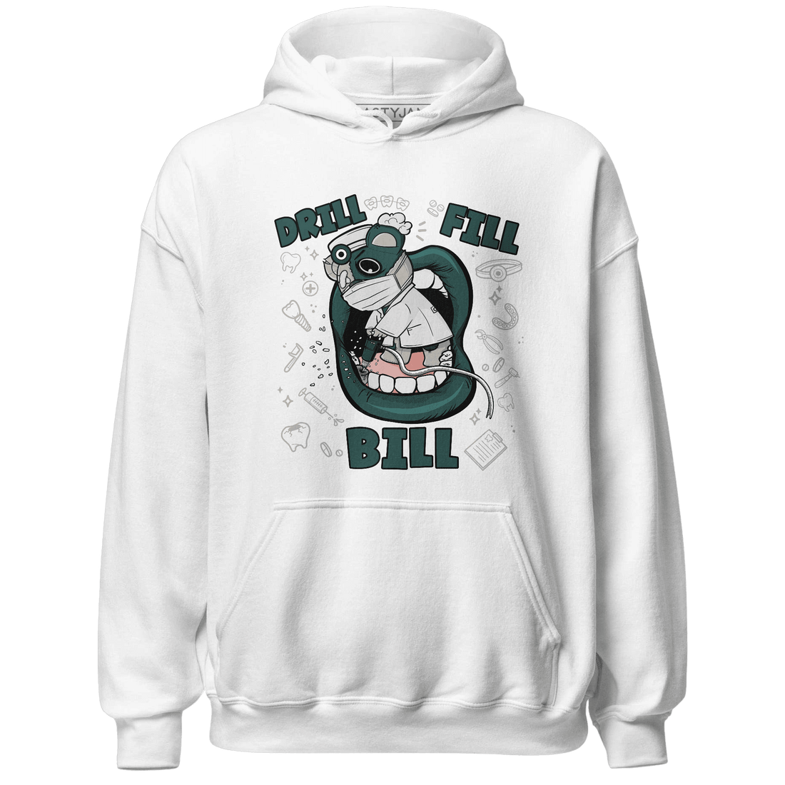 Oxidized Green 4s Hoodie Match BER The Dentist - NastyJamz