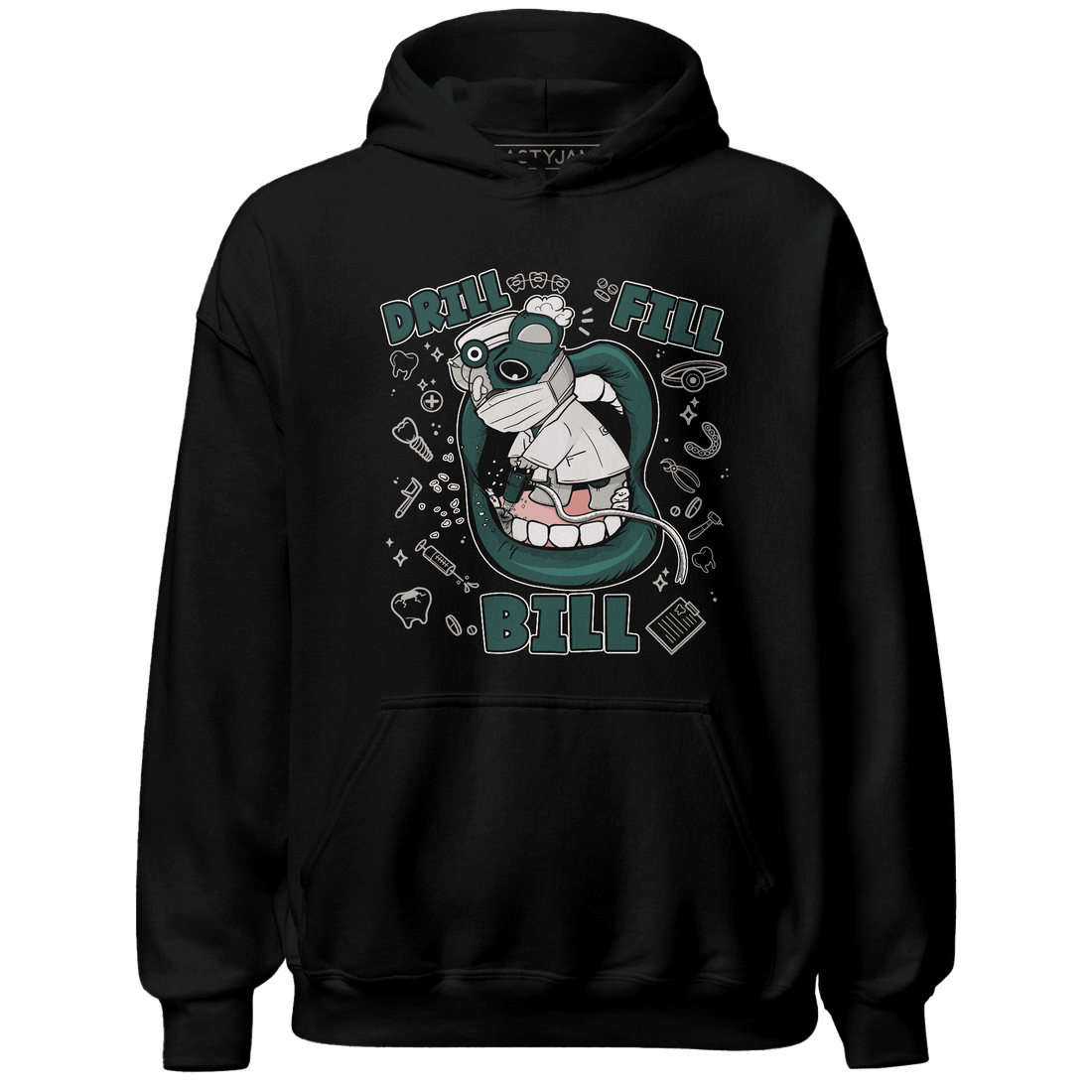 Oxidized Green 4s Hoodie Match BER The Dentist - NastyJamz