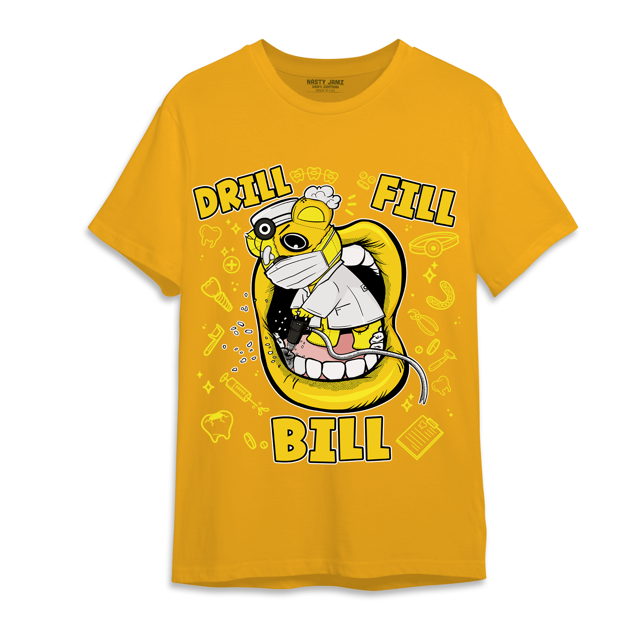 Vivid Sulfur 4s T Shirt Match BER The Dentist - NastyJamz