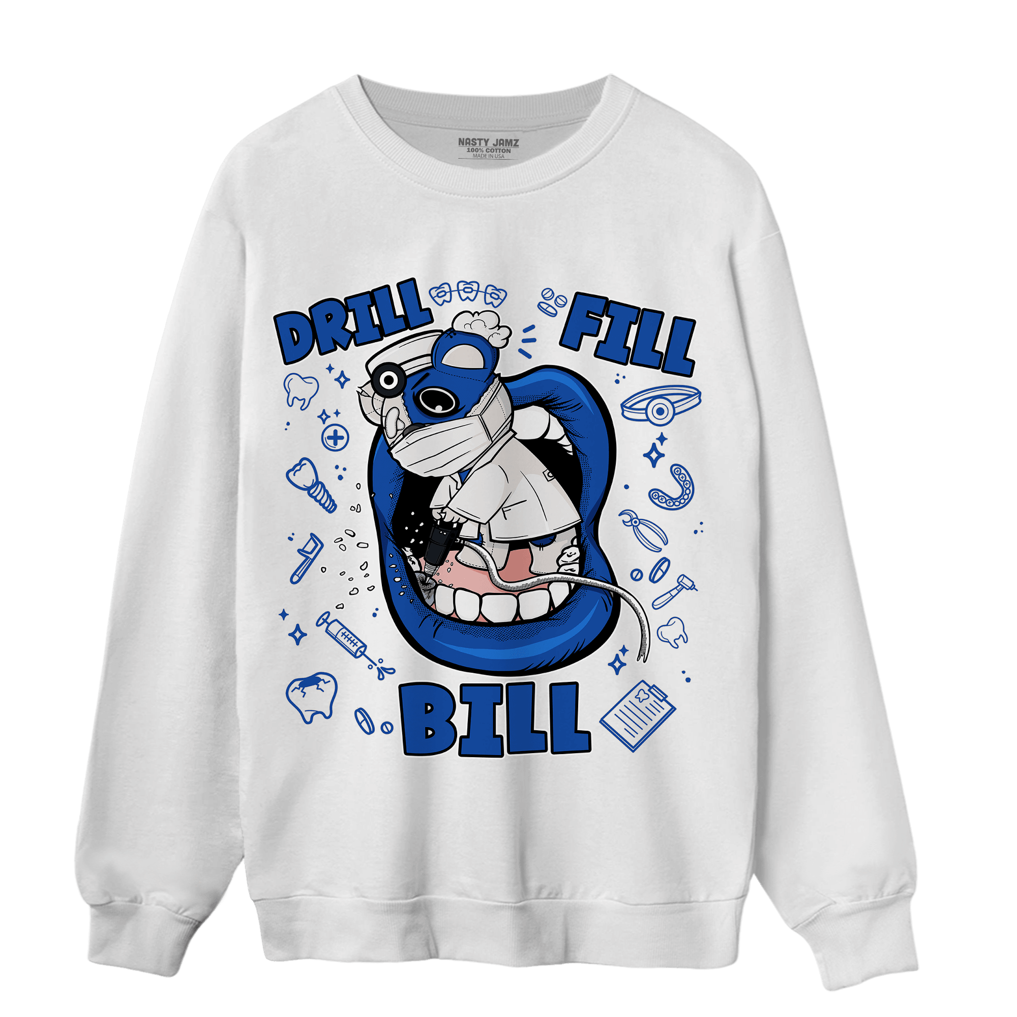 Air Max 1 86 Royal Sweatshirt Match BER The Dentist - NastyJamz