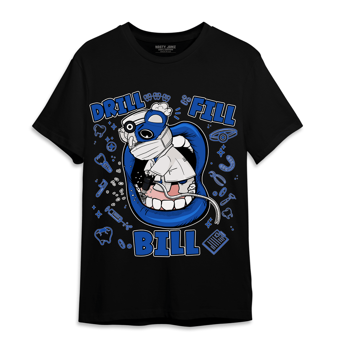 Air Max 1 86 Royal T Shirt Match BER The Dentist - NastyJamz