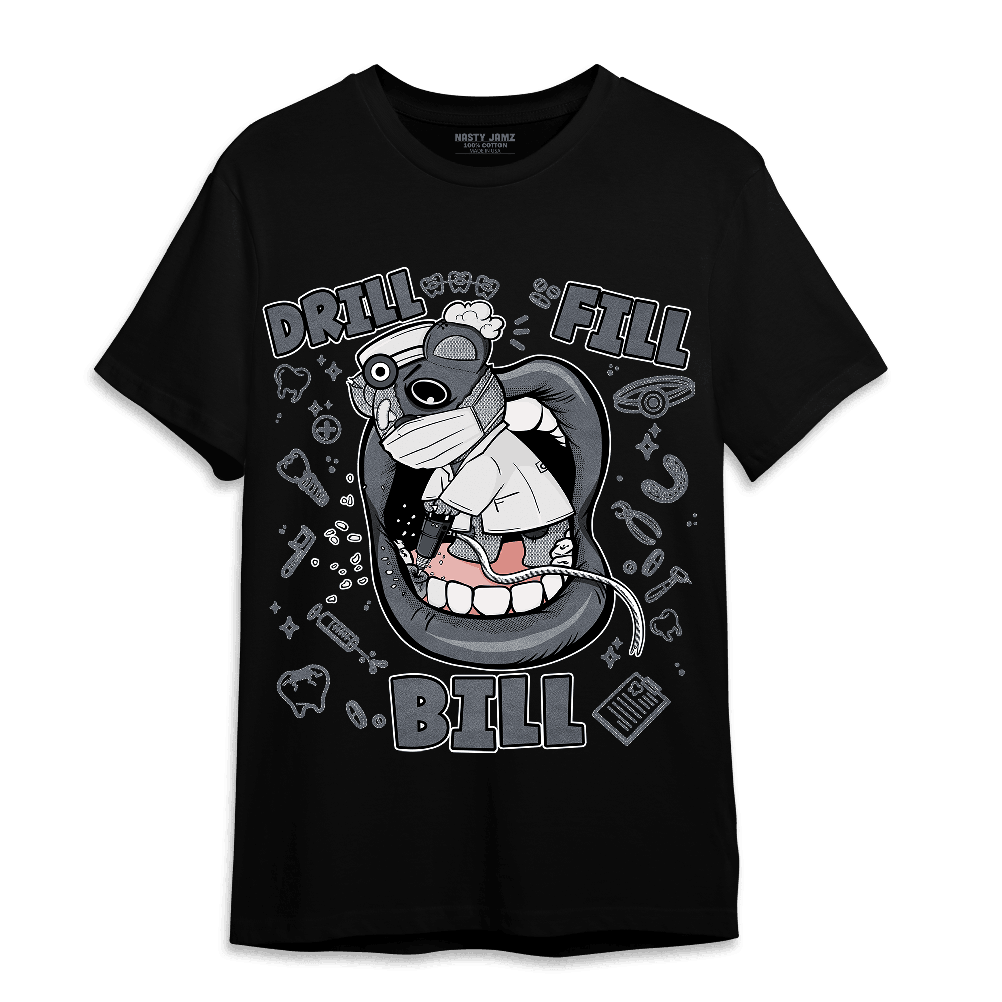 Air Max 90 Iron Grey T Shirt Match BER The Dentist - NastyJamz