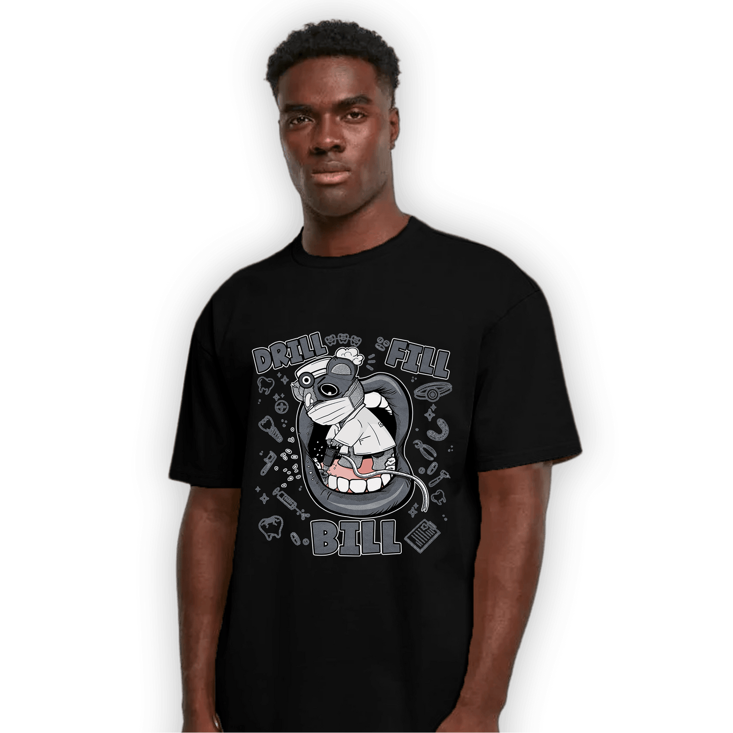 Air Max 90 Iron Grey T Shirt Match BER The Dentist - NastyJamz