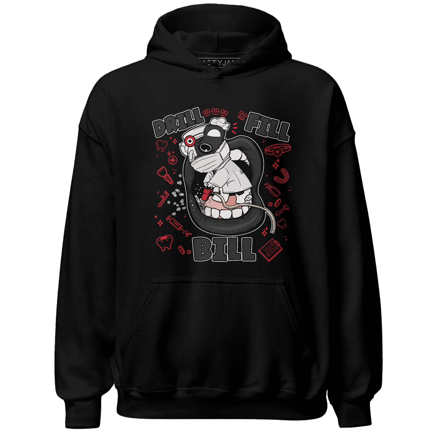 Jumman Jack University Red Hoodie Match BER The Dentist - NastyJamz