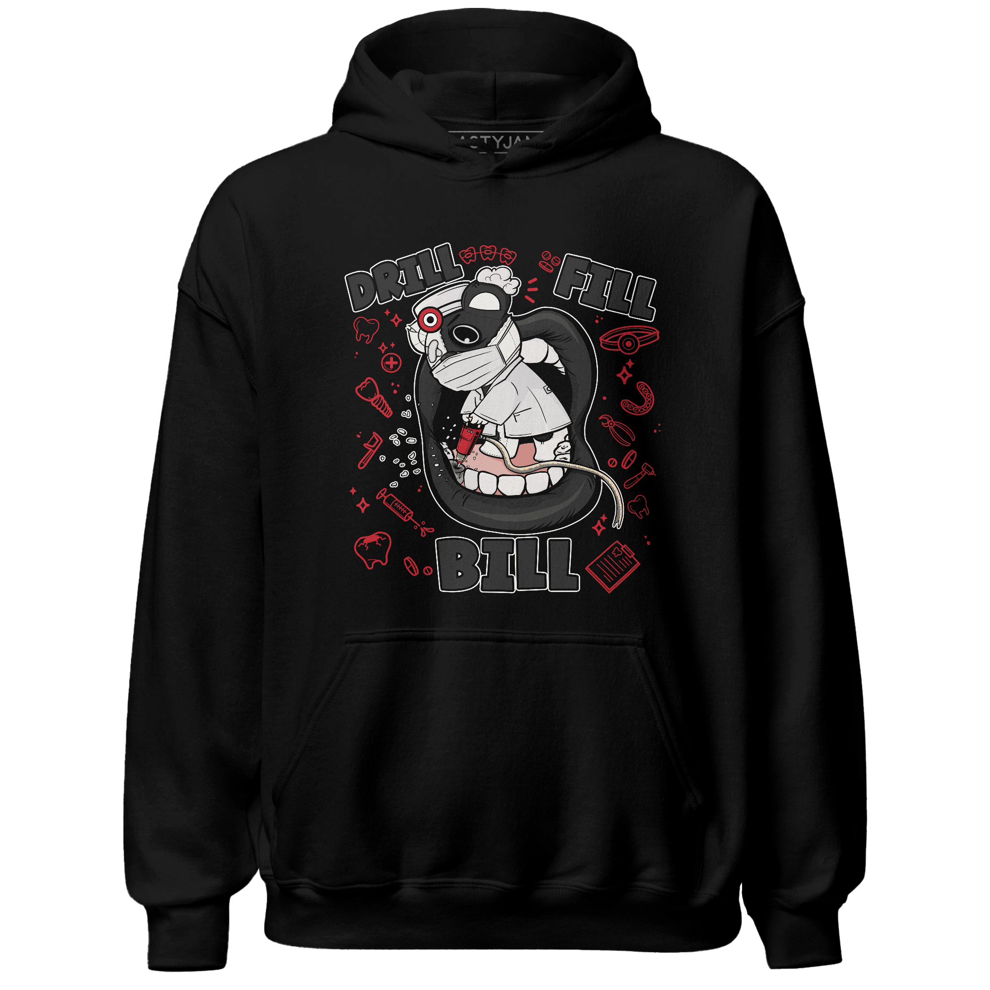 Jumman Jack University Red Hoodie Match BER The Dentist - NastyJamz