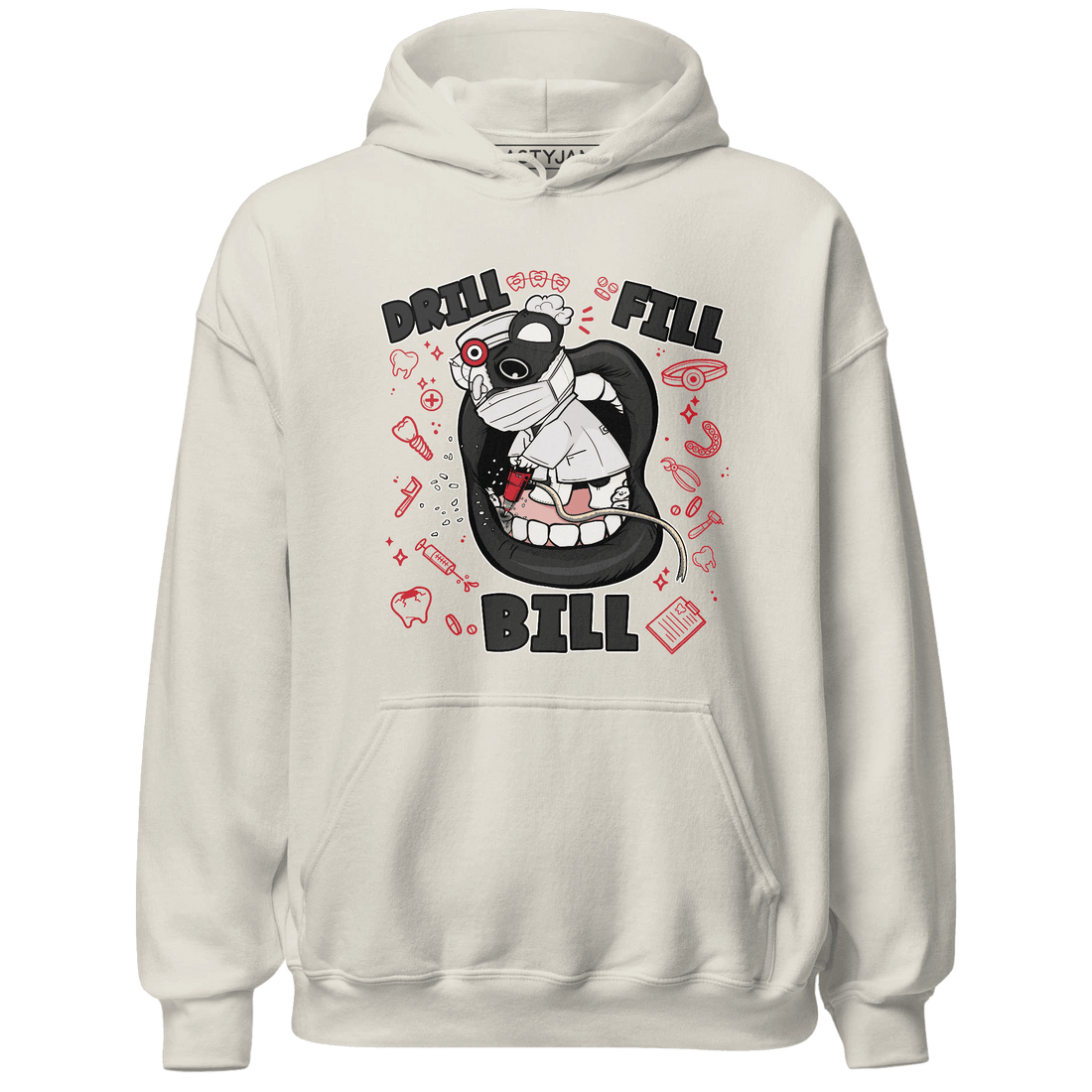 Jumman Jack University Red Hoodie Match BER The Dentist - NastyJamz