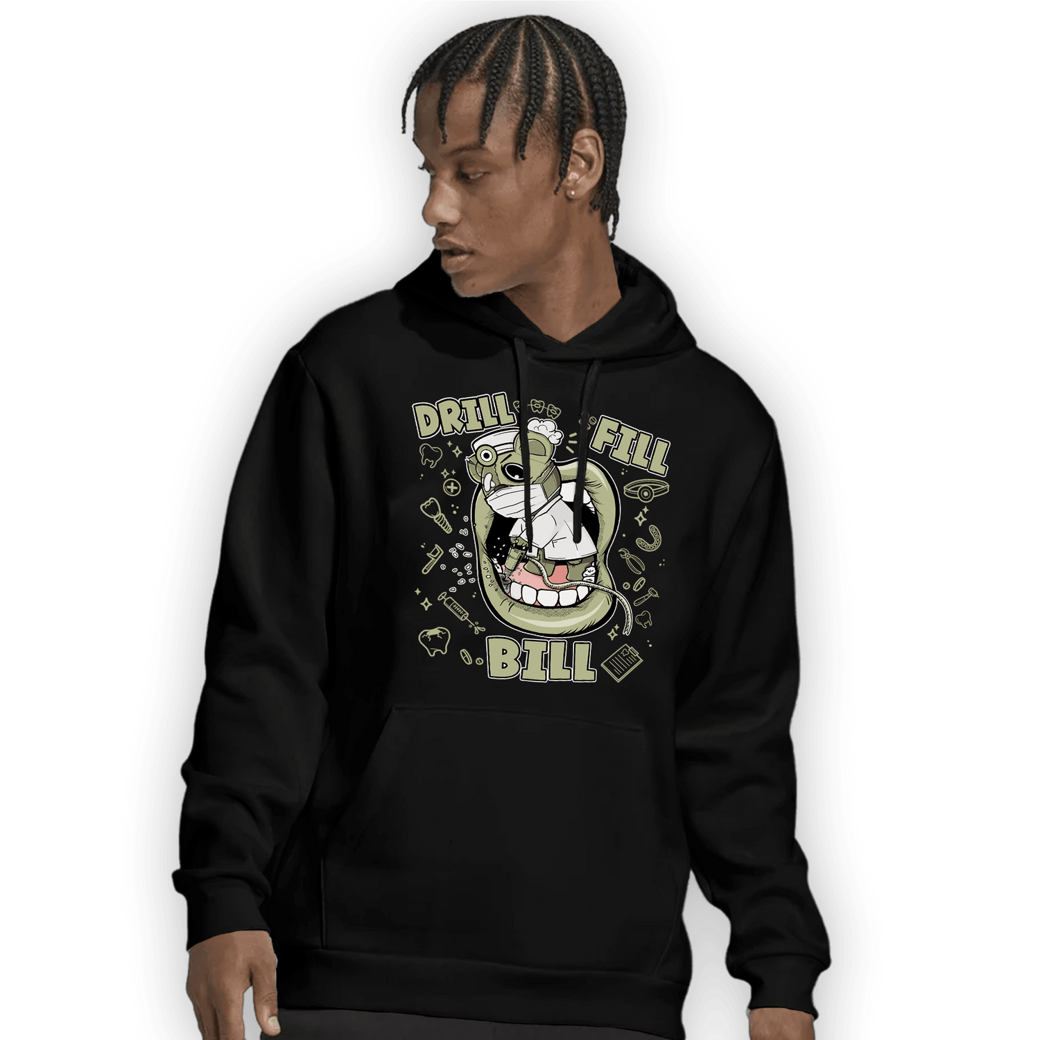 Yeezy Slide Resin Hoodie Match BER The Dentist - NastyJamz