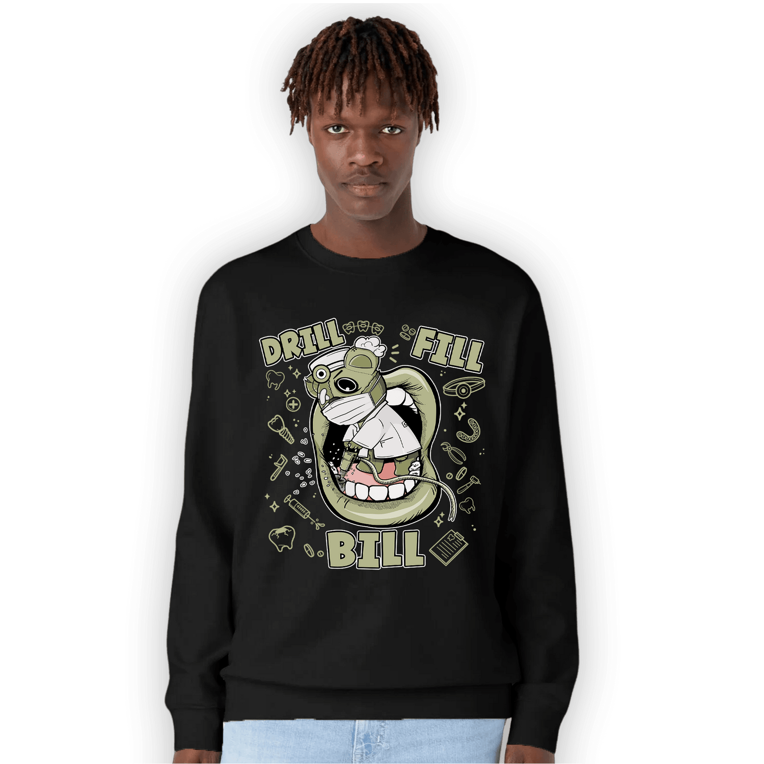 Yeezy Slide Resin Sweatshirt Match BER The Dentist - NastyJamz