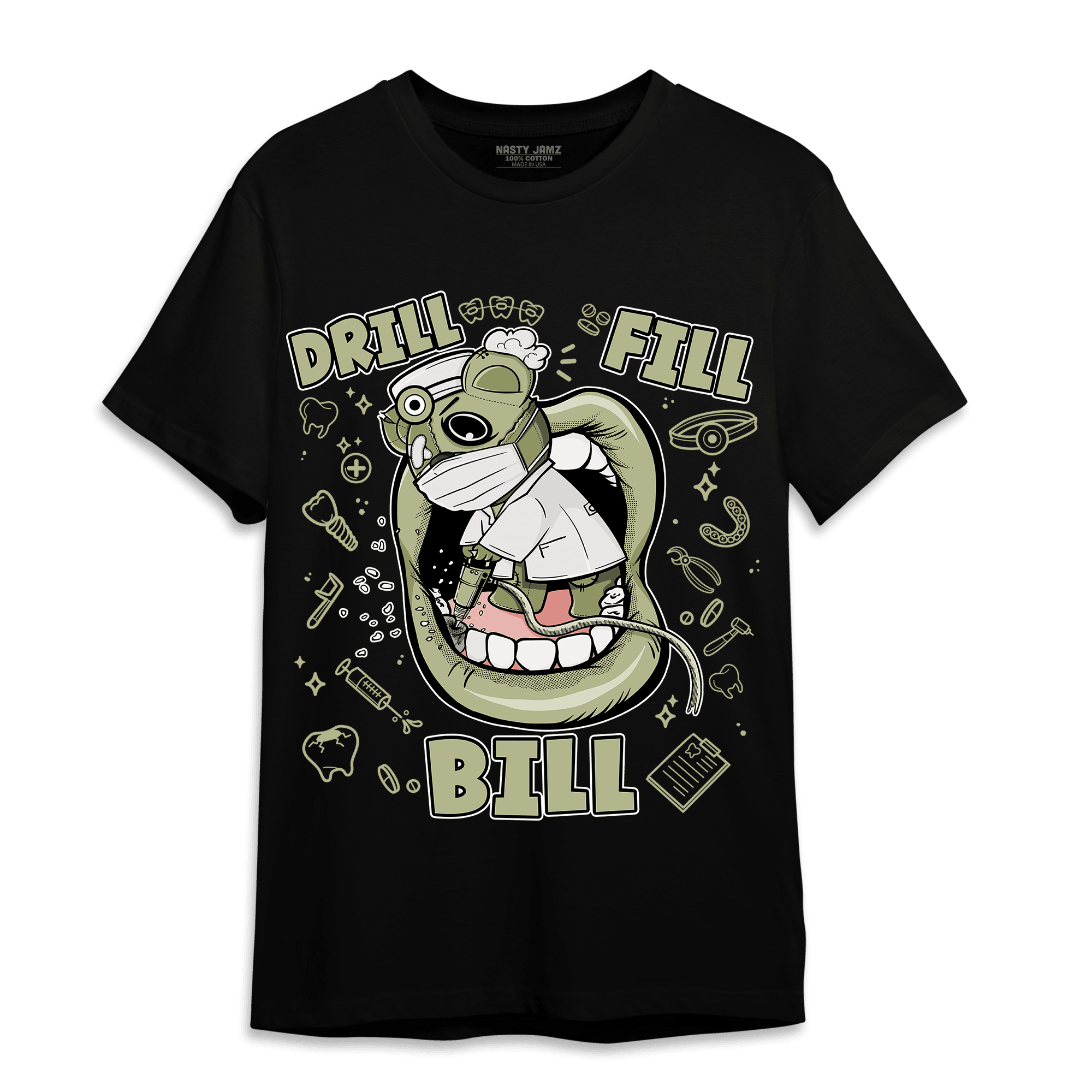 Yeezy Slide Resin T Shirt Match BER The Dentist - NastyJamz