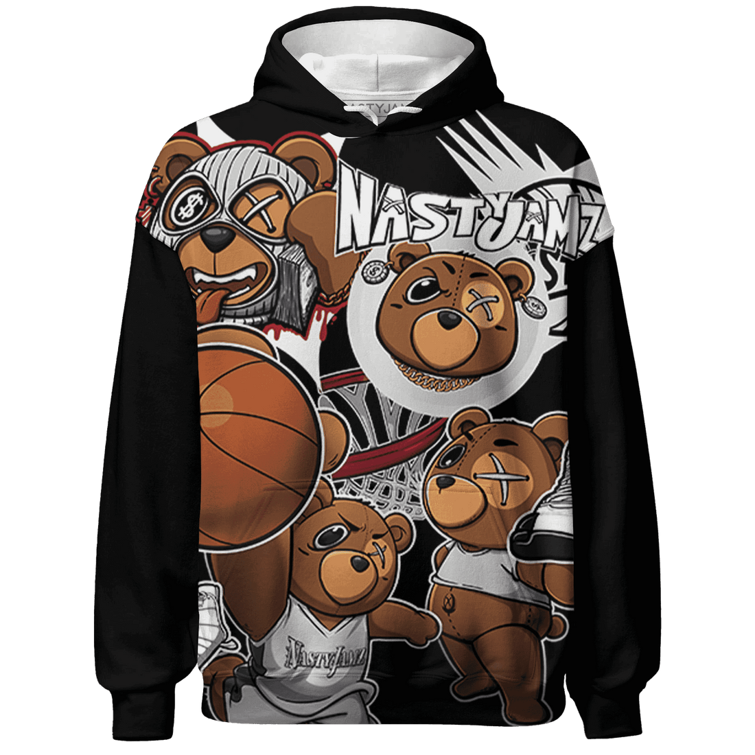 Retro Red Tax 12s Hoodie Match BER Wallpapers 3D All-Over Print - NastyJamz
