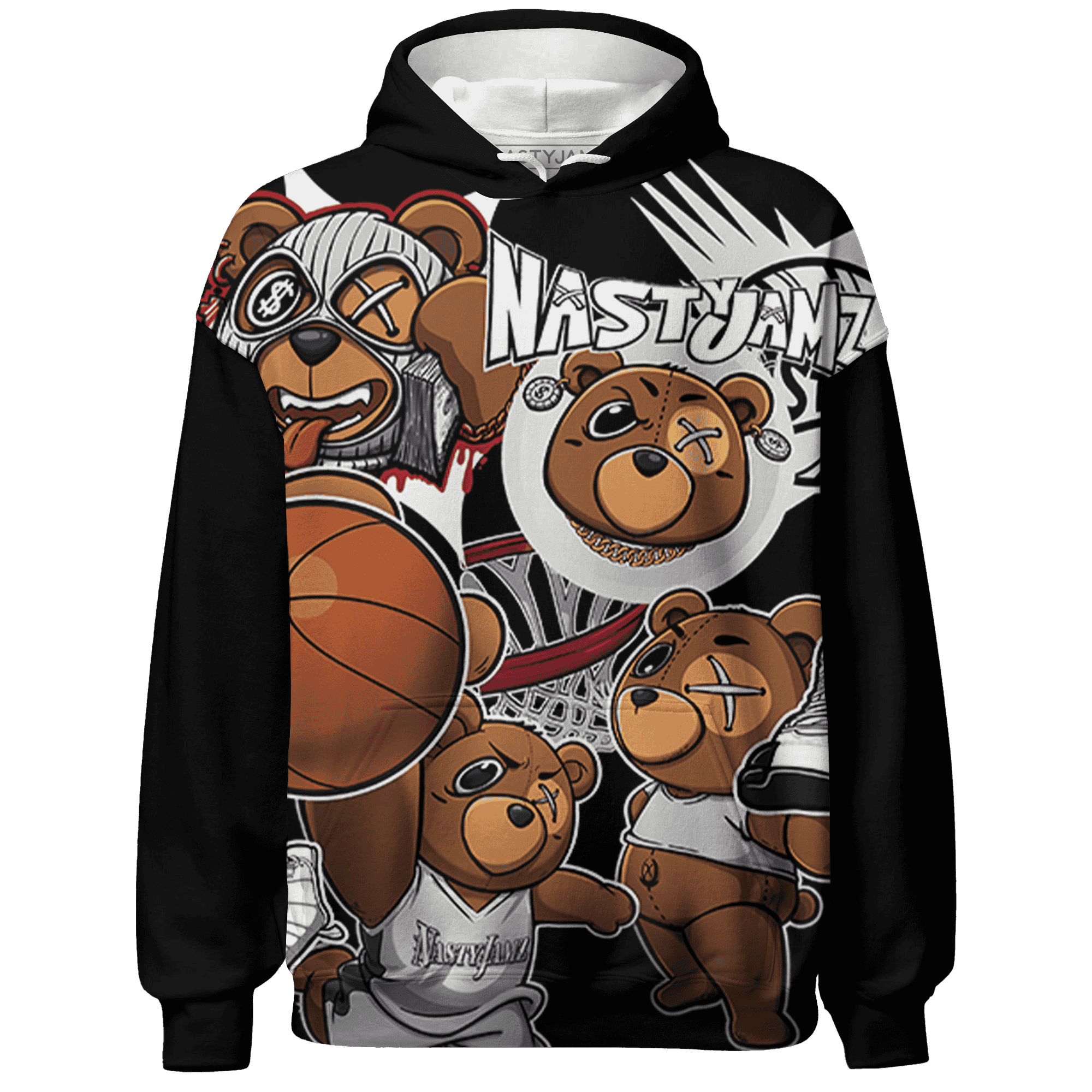 Retro Red Tax 12s Hoodie Match BER Wallpapers 3D All-Over Print - NastyJamz