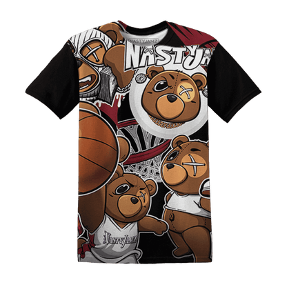 High 85 Metallic Burgundy 1s T Shirt Match BER Wallpapers 3D All-Over Print - NastyJamz