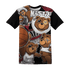 High 85 Metallic Burgundy 1s T Shirt Match BER Wallpapers 3D All-Over Print - NastyJamz