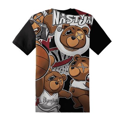 High 85 Metallic Burgundy 1s T Shirt Match BER Wallpapers 3D All-Over Print - NastyJamz