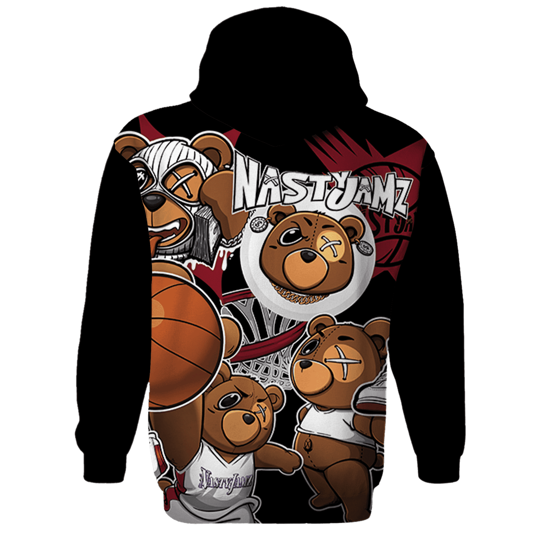 High 85 Metallic Burgundy 1s Hoodie Match BER Wallpapers 3D All-Over Print - NastyJamz