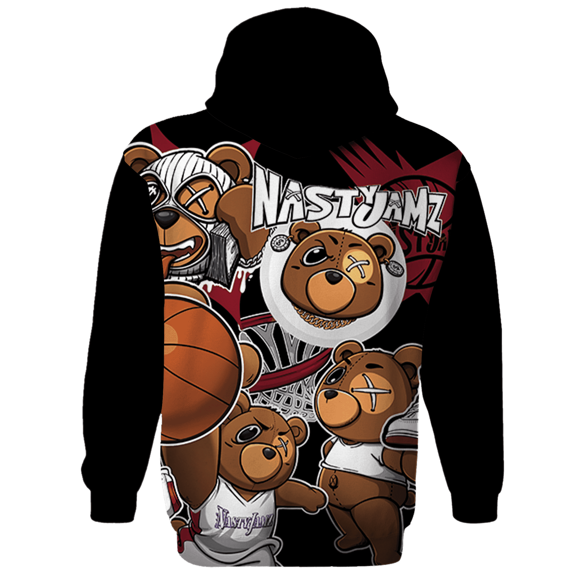 High 85 Metallic Burgundy 1s Hoodie Match BER Wallpapers 3D All-Over Print - NastyJamz