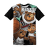 High OG Green Glow 1s T Shirt Match BER Wallpapers 3D All-Over Print - NastyJamz
