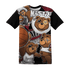 High White Team Red 1s T Shirt Match BER Wallpapers 3D All-Over Print - NastyJamz