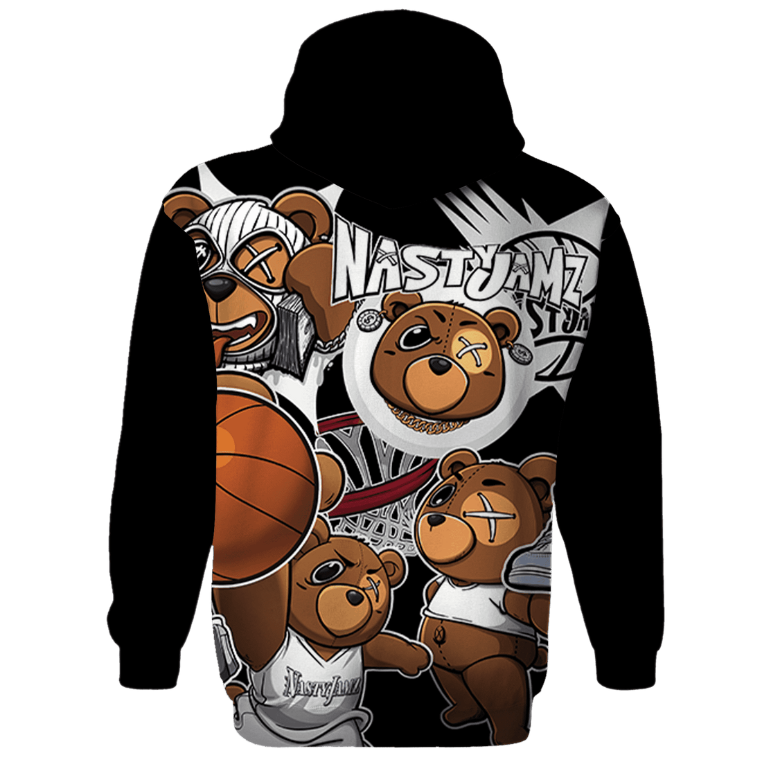 Mid Diffused Blue Grey 1s Hoodie Match BER Wallpapers 3D All-Over Print - NastyJamz