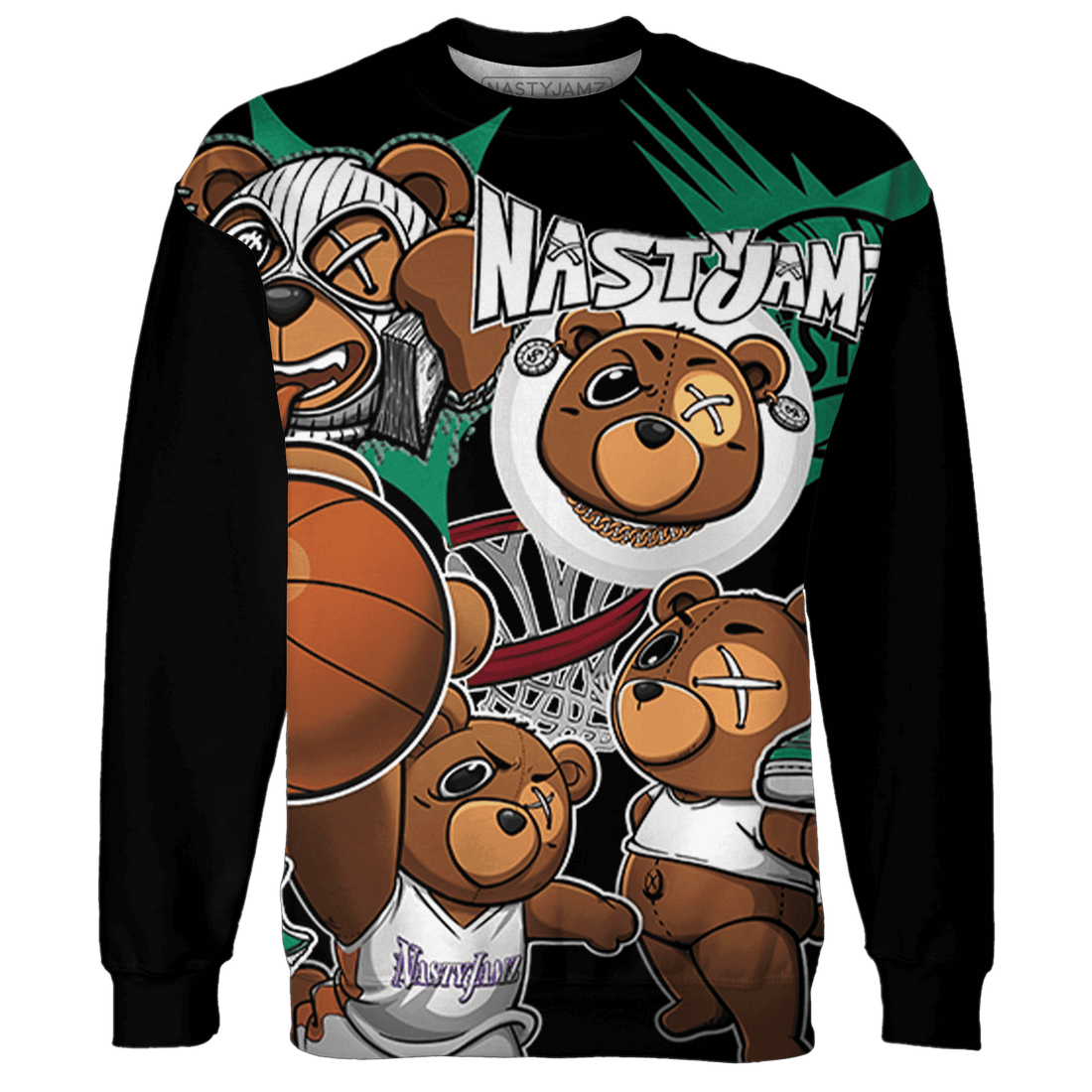 Nina CN Abney 3s Sweatshirt Match BER Wallpapers 3D All-Over Print - NastyJamz