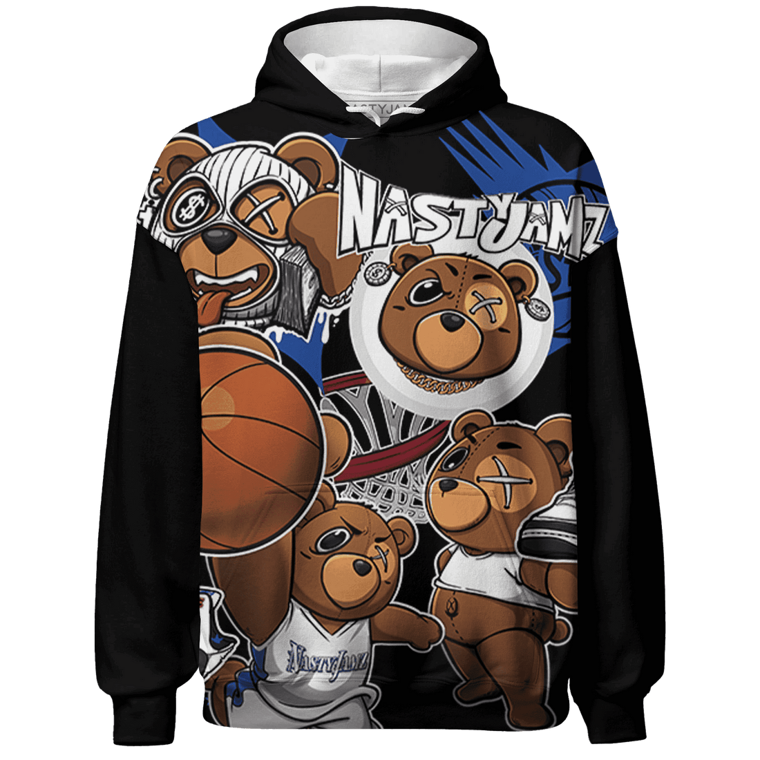 Quaiii 54 3s Hoodie Match BER Wallpapers 3D All-Over Print - NastyJamz