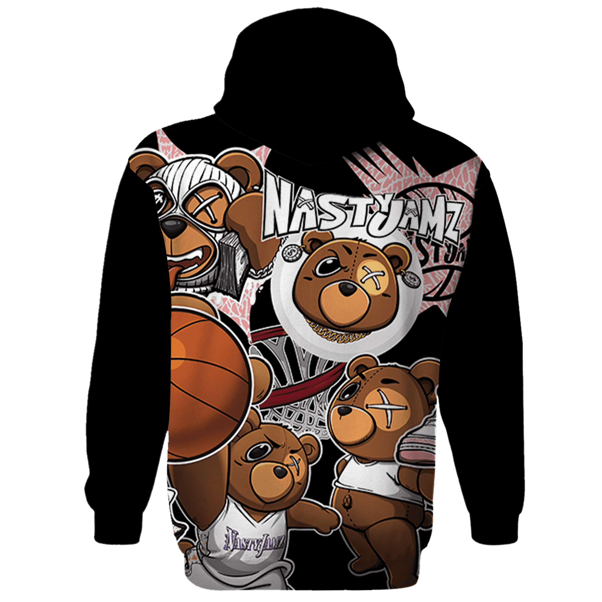 Red Stardust 3s Hoodie Match BER Wallpapers 3D All-Over Print - NastyJamz
