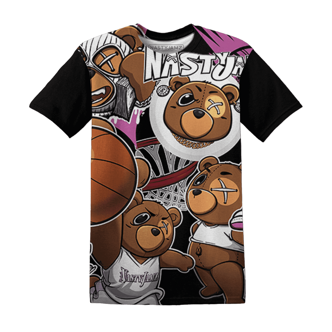 GS Hyper Violet 4s T Shirt Match BER Wallpapers 3D All-Over Print - NastyJamz