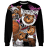 GS Hyper Violet 4s Sweatshirt Match BER Wallpapers 3D All-Over Print - NastyJamz