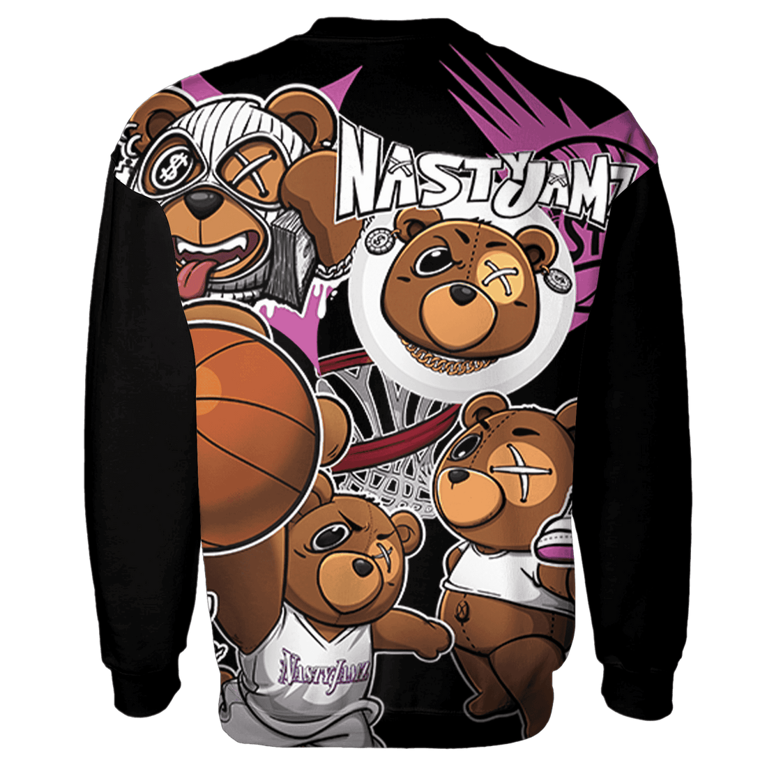 GS Hyper Violet 4s Sweatshirt Match BER Wallpapers 3D All-Over Print - NastyJamz