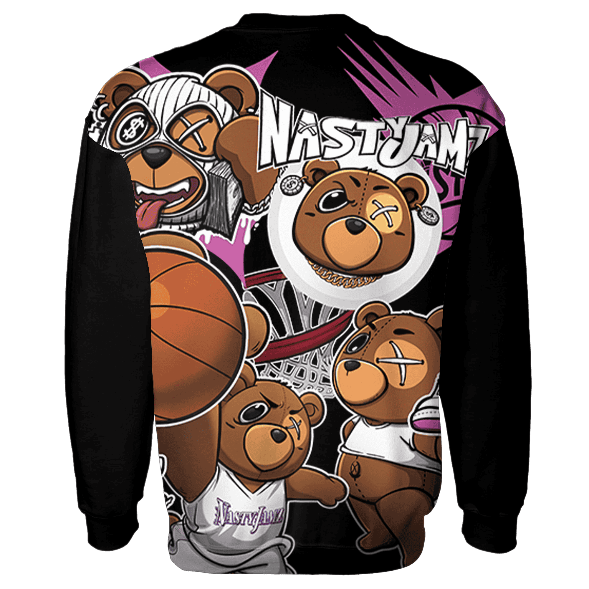 GS Hyper Violet 4s Sweatshirt Match BER Wallpapers 3D All-Over Print - NastyJamz