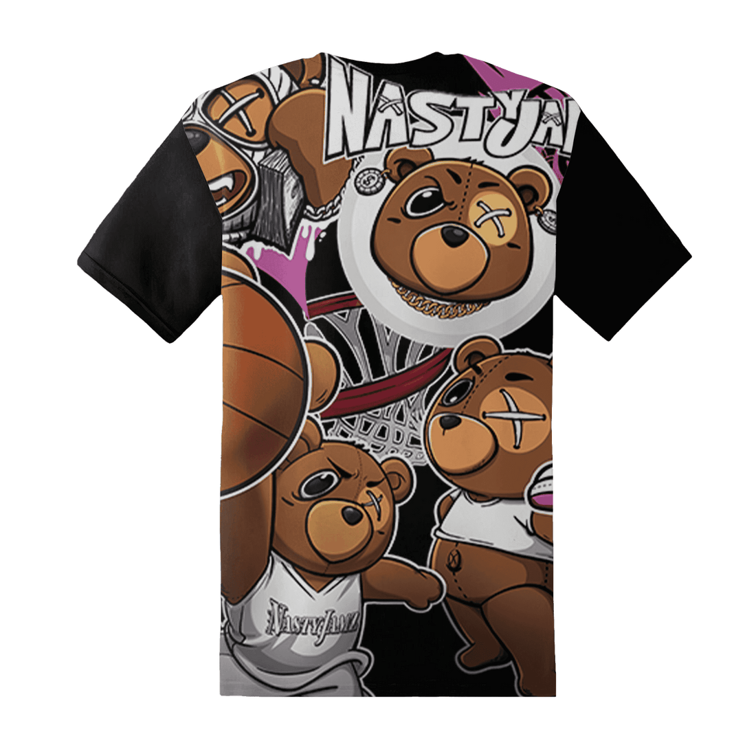 GS Hyper Violet 4s T Shirt Match BER Wallpapers 3D All-Over Print - NastyJamz