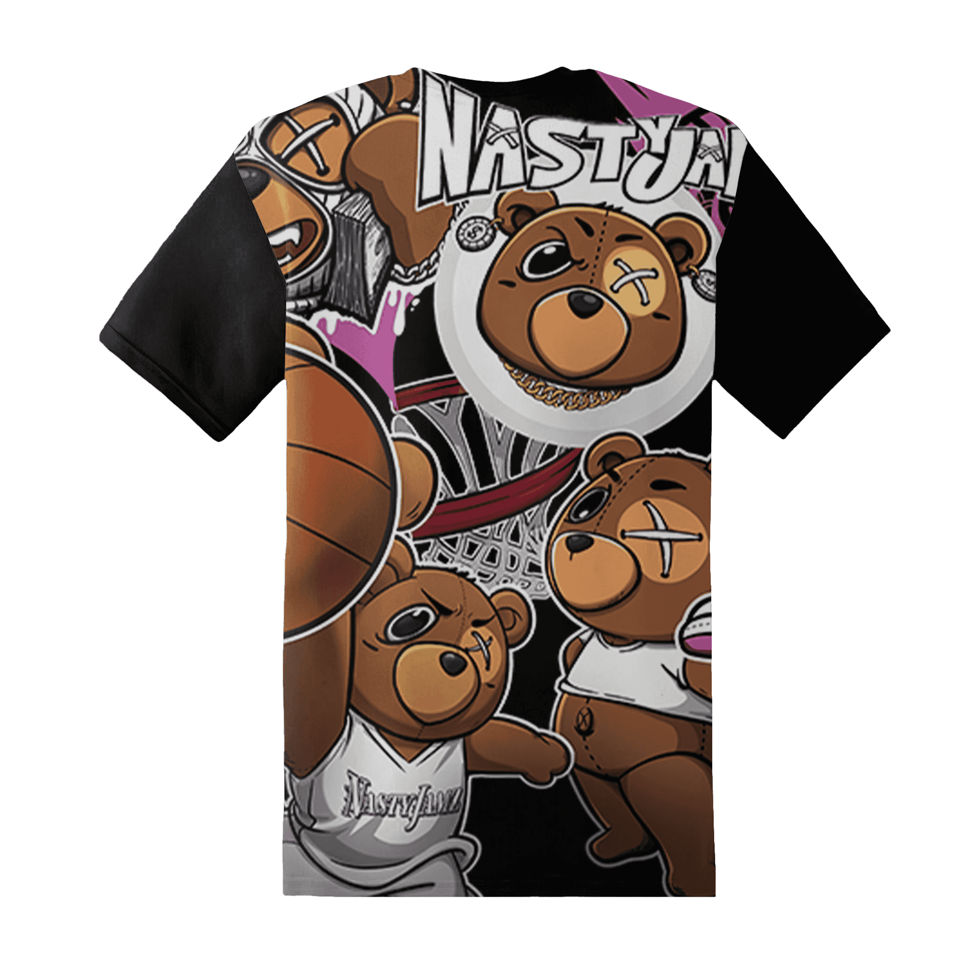 GS Hyper Violet 4s T Shirt Match BER Wallpapers 3D All-Over Print - NastyJamz