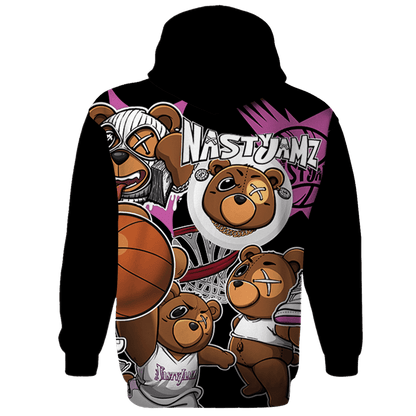 GS Hyper Violet 4s Hoodie Match BER Wallpapers 3D All-Over Print - NastyJamz
