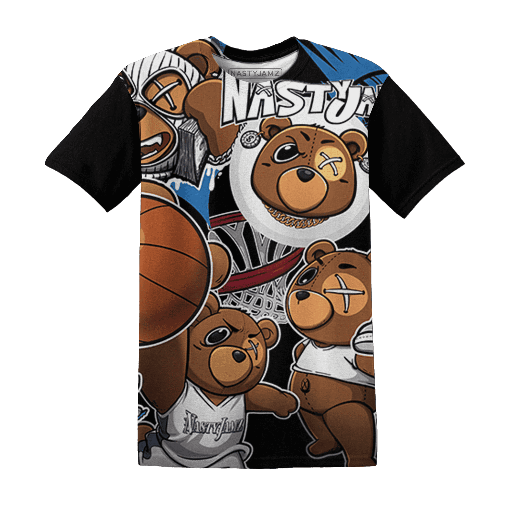 Industrial Blue 4s T Shirt Match BER Wallpapers 3D All-Over Print - NastyJamz