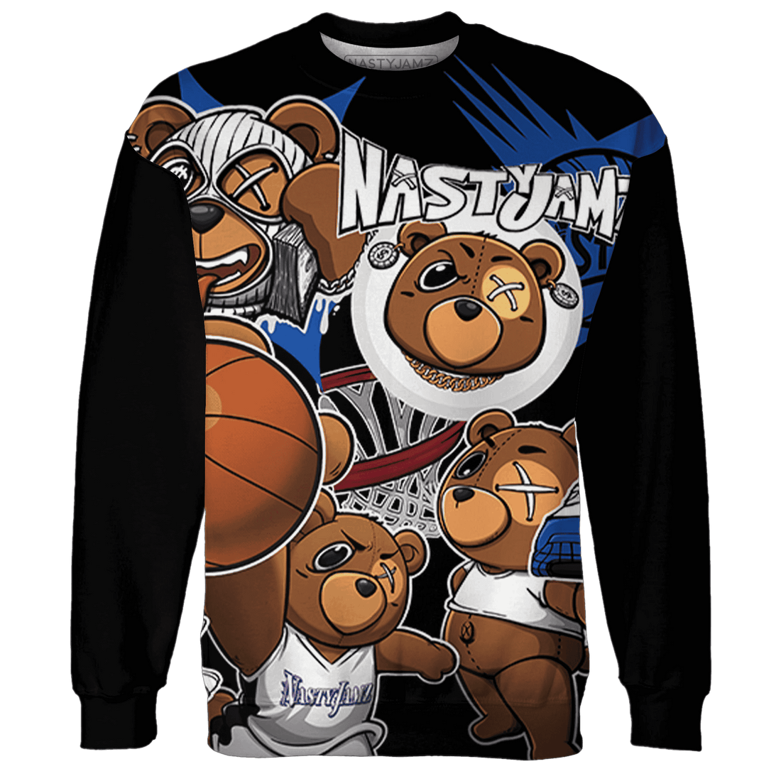 Air Max 1 86 Royal Sweatshirt Match BER Wallpapers 3D All-Over Print - NastyJamz