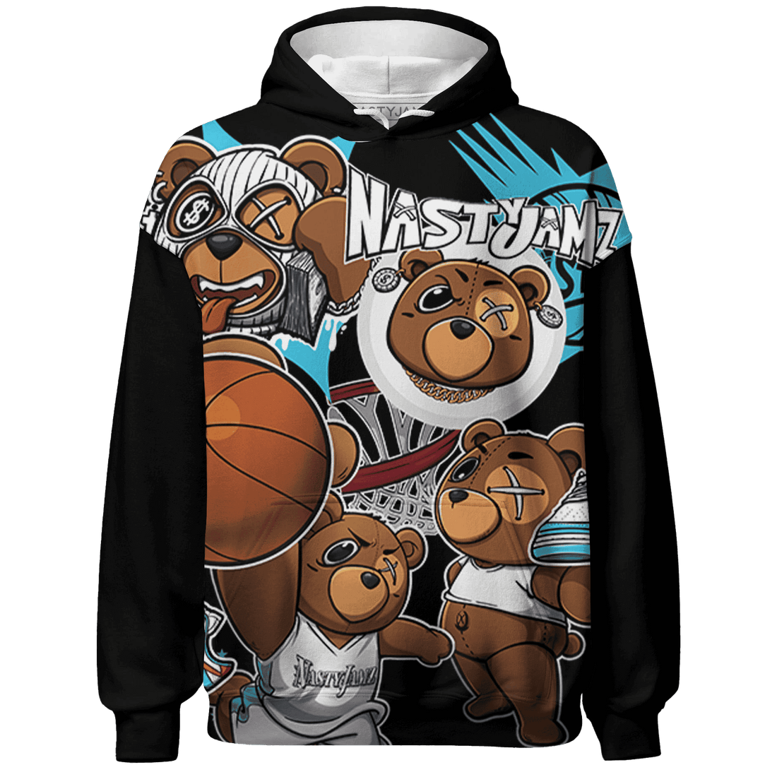 Dunk Low Dolphins Hoodie Match BER Wallpapers 3D All-Over Print - NastyJamz