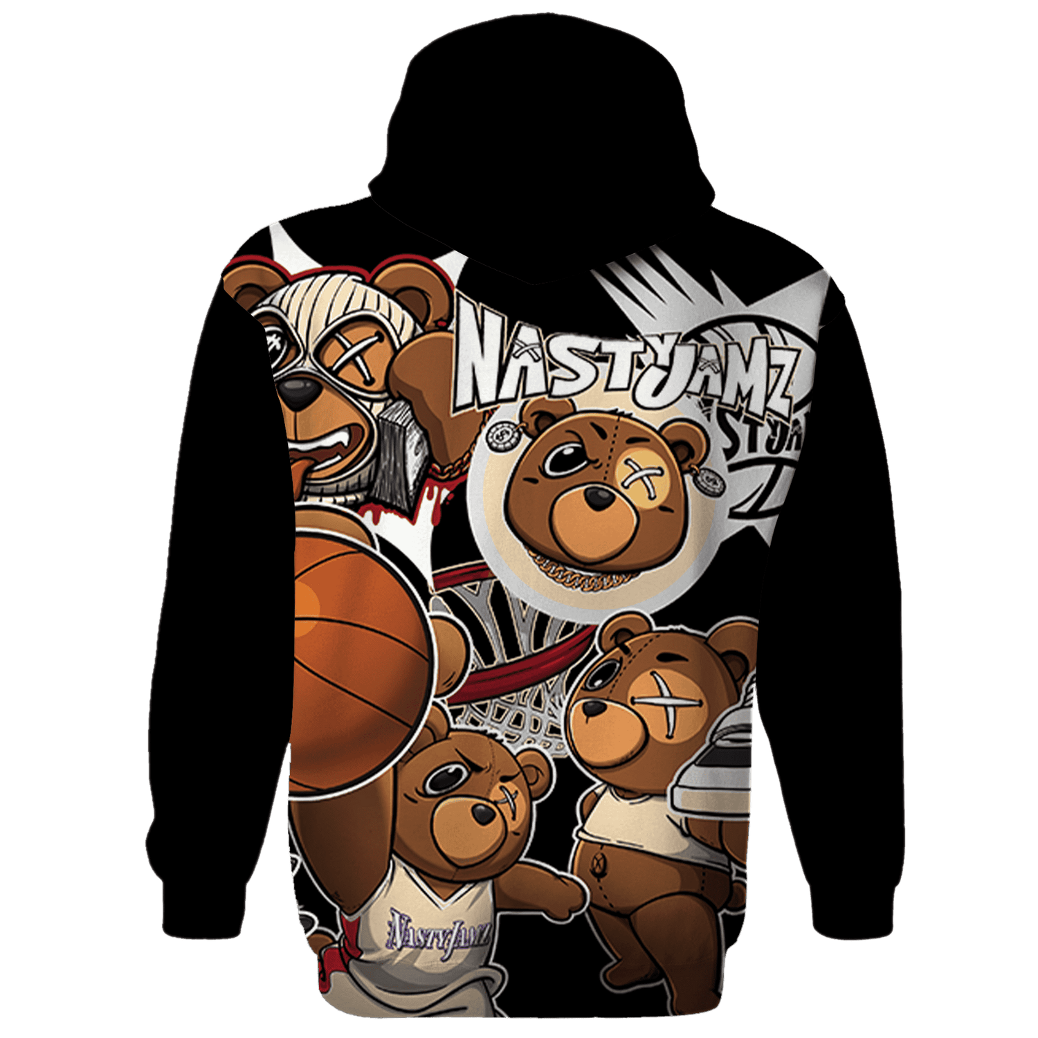 JD Jumman Jack Red Hoodie Match BER Wallpapers 3D All-Over Print - NastyJamz