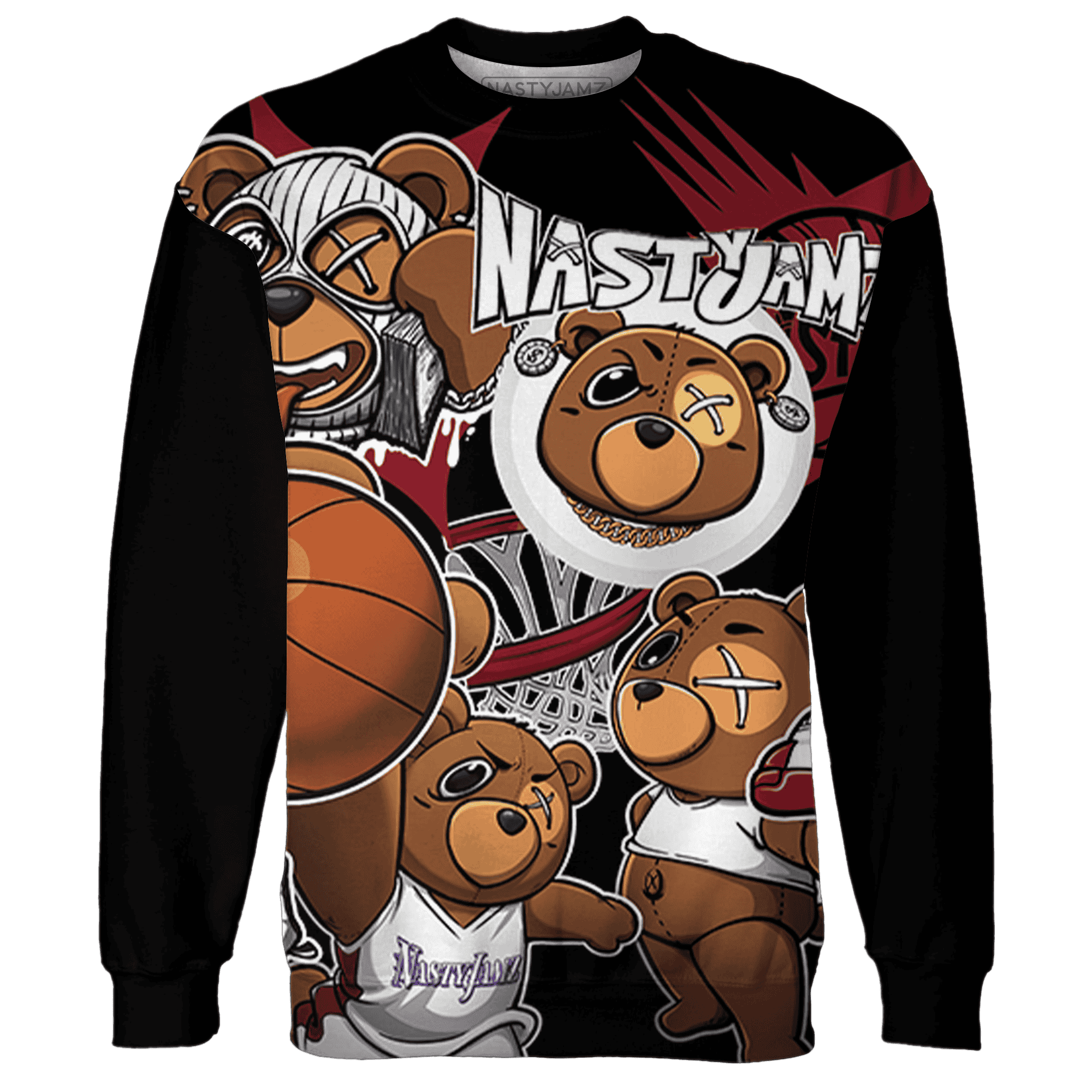 Cherry 12s Sweatshirt Match BER Wallpapers 3D All-Over Print - NastyJamz