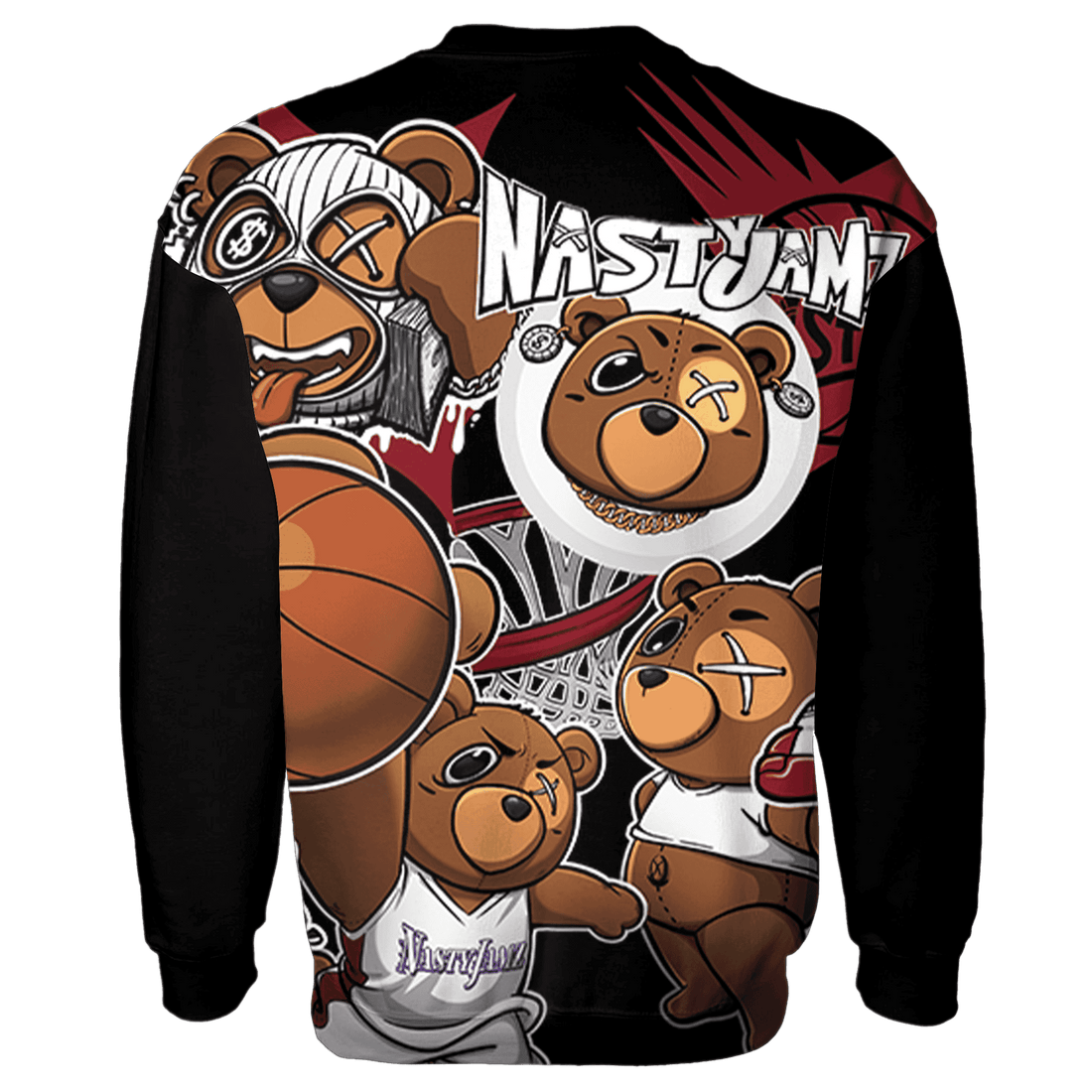 Cherry 12s Sweatshirt Match BER Wallpapers 3D All-Over Print - NastyJamz