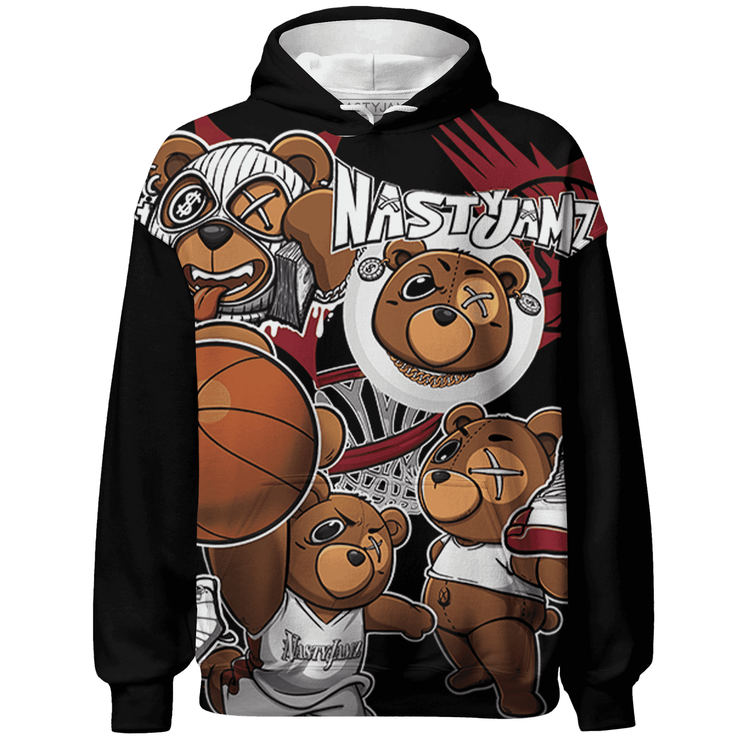 Cherry 12s Hoodie Match BER Wallpapers 3D All-Over Print - NastyJamz