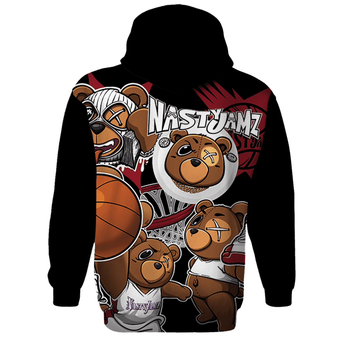 Cherry 12s Hoodie Match BER Wallpapers 3D All-Over Print - NastyJamz