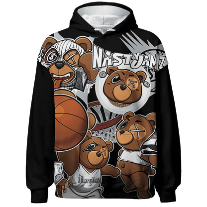 Blue Grey 13s Hoodie Match BER Wallpapers 3D All-Over Print - NastyJamz