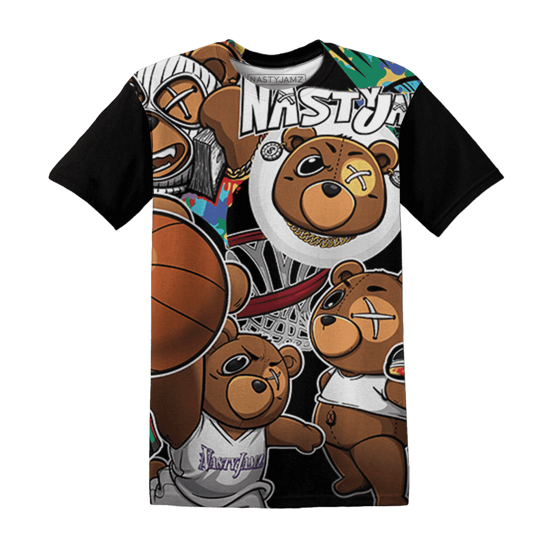 Mid GS Six Championships 1s T Shirt Match BER Wallpapers 3D All-Over Print - NastyJamz