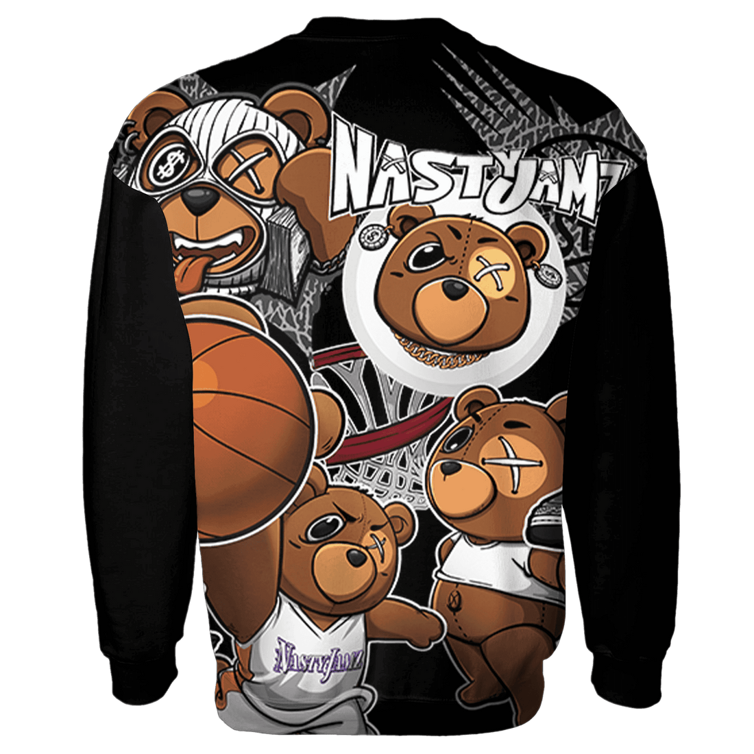 Fear Pack 3s Sweatshirt Match BER Wallpapers 3D All-Over Print - NastyJamz