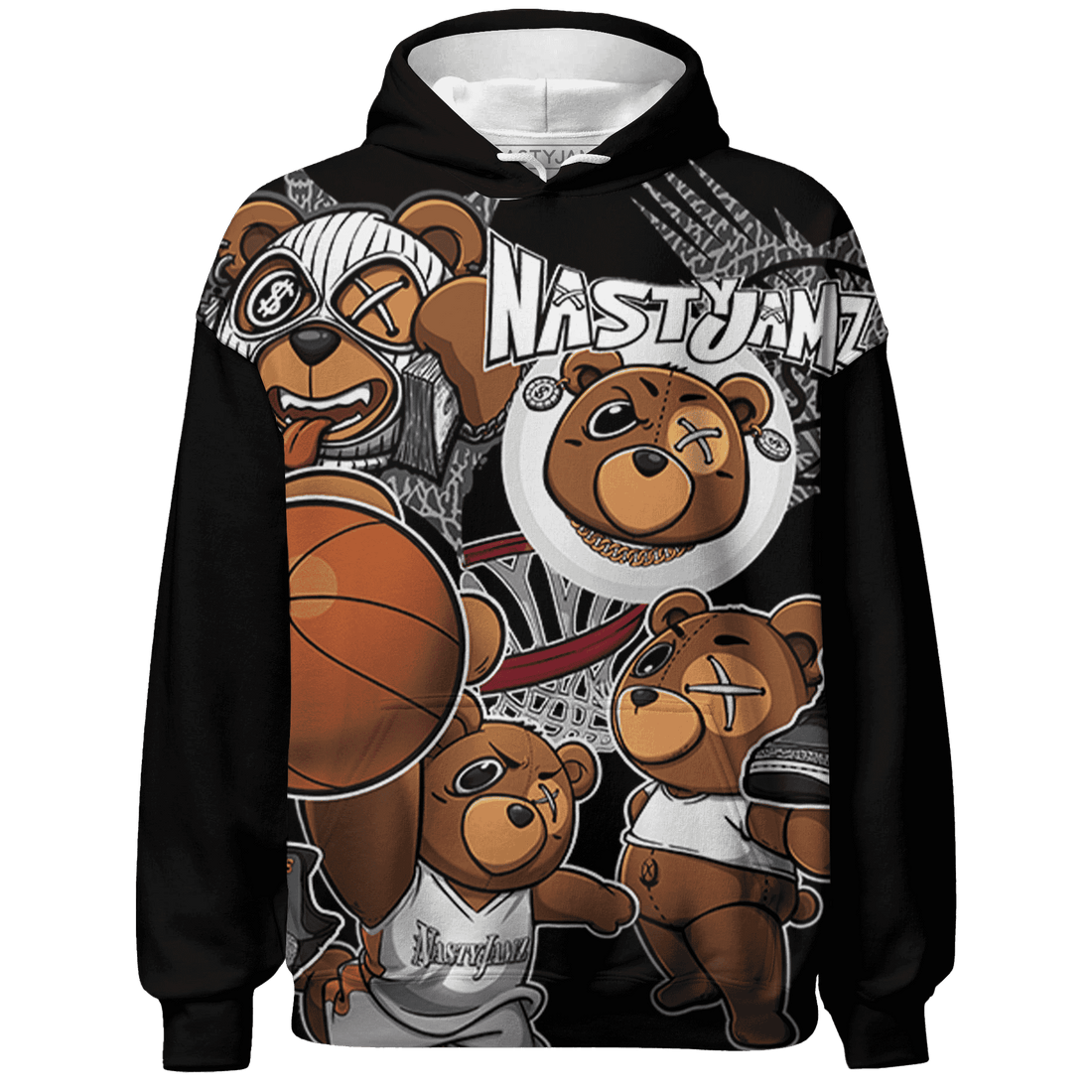 Fear Pack 3s Hoodie Match BER Wallpapers 3D All-Over Print - NastyJamz