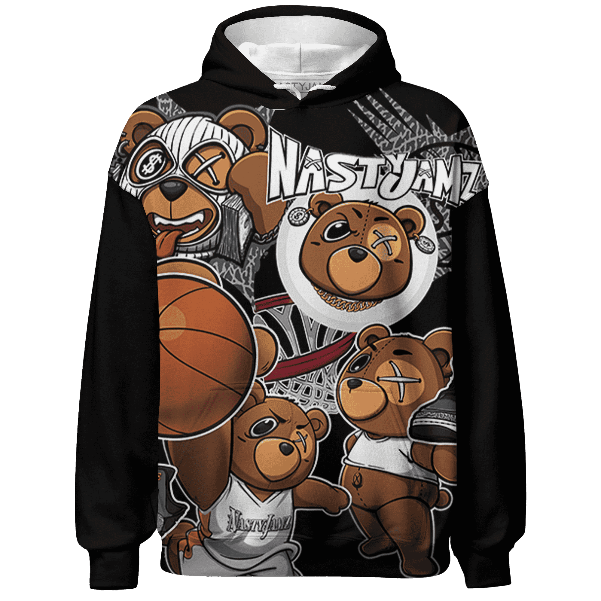 Fear Pack 3s Hoodie Match BER Wallpapers 3D All-Over Print - NastyJamz