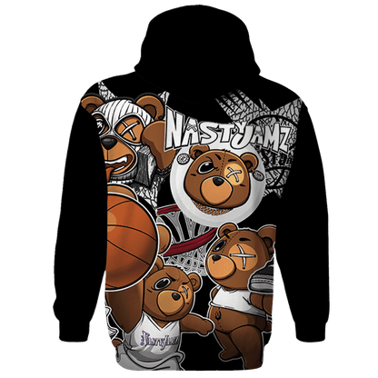 Green Glow 3s Hoodie Match BER Wallpapers 3D All-Over Print - NastyJamz