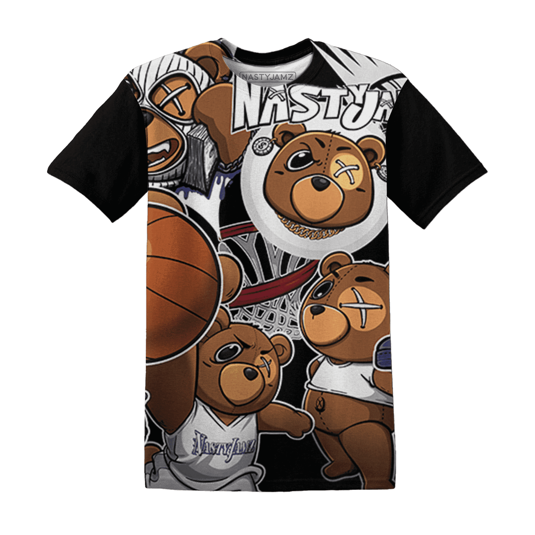 Midnight Navy 5s T Shirt Match BER Wallpapers 3D All-Over Print - NastyJamz