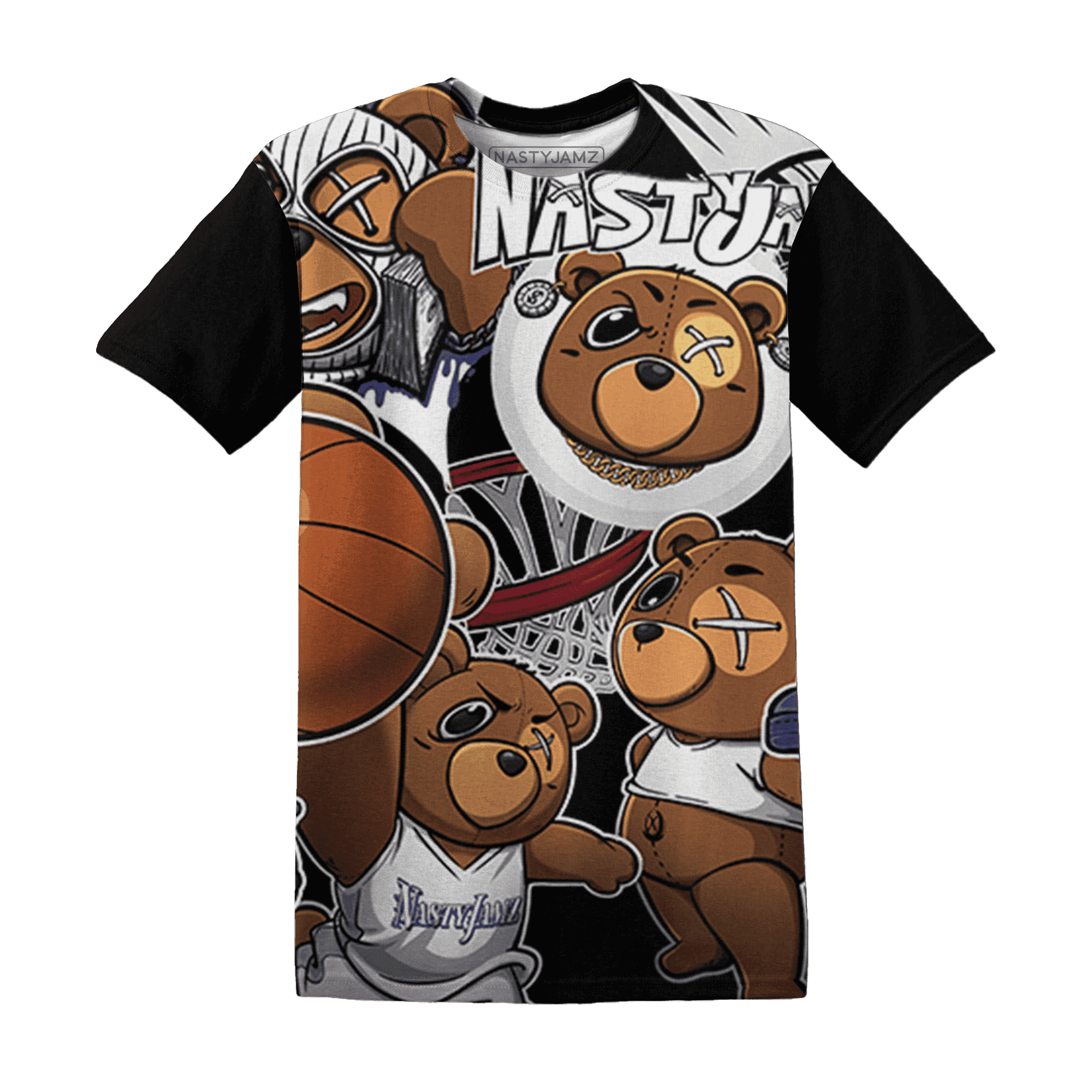 Midnight Navy 5s T Shirt Match BER Wallpapers 3D All-Over Print - NastyJamz